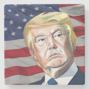 Trump 45th President of the USA - Gift Stone Coaster