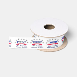 Trump 45th President Satin Ribbon