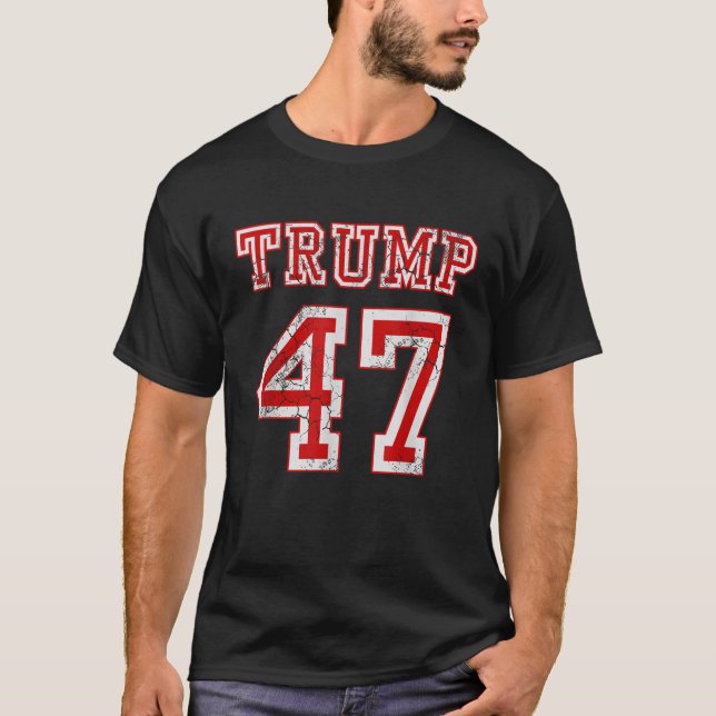 Trump 47 Election Republican Conservative Men Wome T-Shirt (Front)