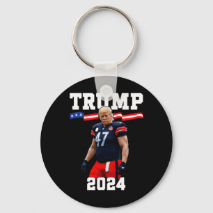 Trump 47 Football Jersey 2024 Us Flag Trump Vance  Key Ring