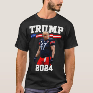 Trump 47 Football Jersey 2024 Us Flag Trump Vance T-Shirt