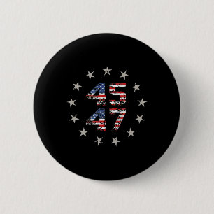 Trump 47 Making America Great Again Gulf Of United 6 Cm Round Badge