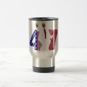 Trump 47 Pledge of Allegiance USA Travel Mug