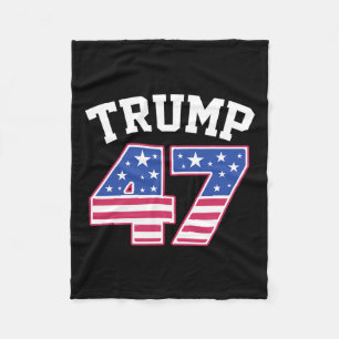 Trump 47 President Elect Usa America Inauguration Fleece Blanket