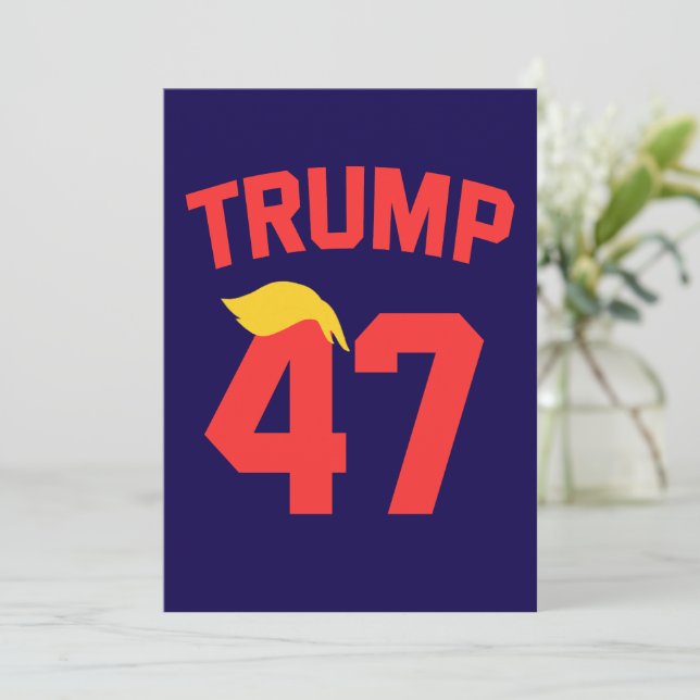 Trump 47 President  Invitation (Standing Front)