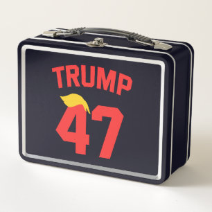Trump 47 President  Metal Lunch Box