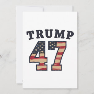 Trump 47 Proud Maga American inauguration Day  Holiday Card