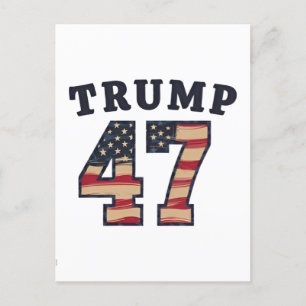 Trump 47 Proud Maga American inauguration Day Postcard