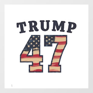 Trump 47 Proud Maga American inauguration Day Window Cling