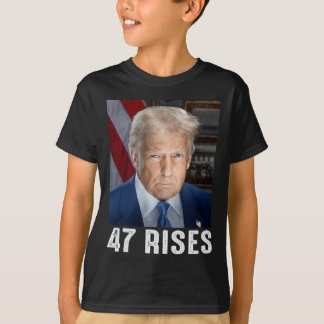 Trump 47 Rises Inauguration Photo Of Donald Trump T-Shirt