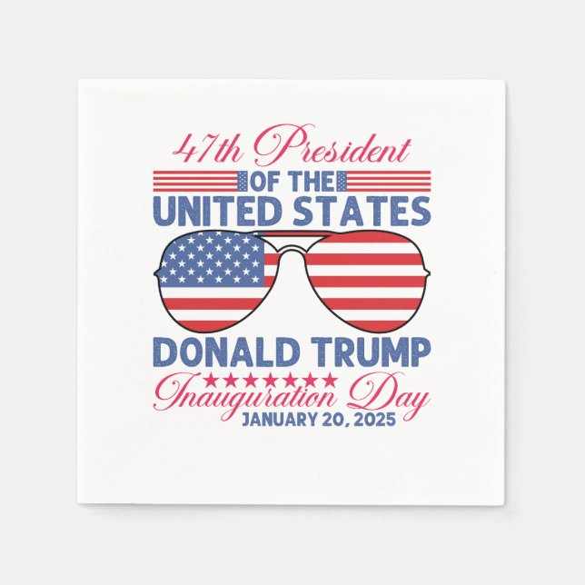 Trump 47th Inauguration 2025 Napkin (Front)