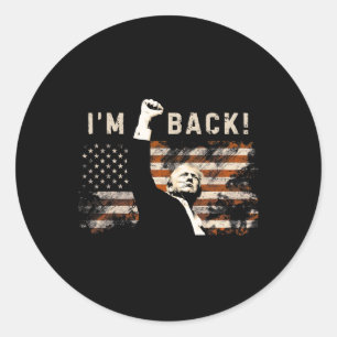 Trump 47th Presidential Inauguration Day Mega Vanc Classic Round Sticker