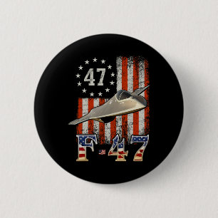 Trump 47th Shirts F47 Fighter Jet F-47 Aircraft Us 6 Cm Round Badge