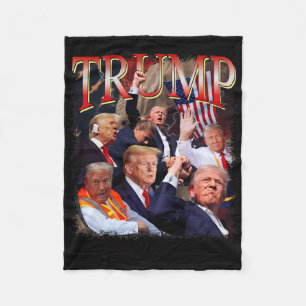 Trump 4eva 4th Of July Forever Love President We T Fleece Blanket