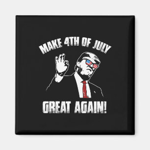 Trump 4th Of July Magnet