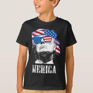 Trump 4th Of July Us American Flag Men Funny T-Shirt