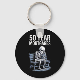Trump 50 Year Mortgages Funny Skeleton  Key Ring