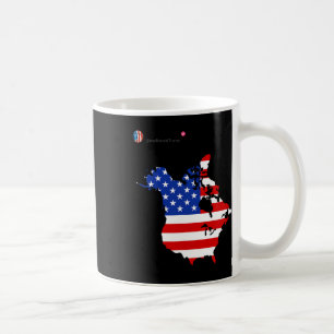Trump 51 State Of American Canada Usa Flag United  Coffee Mug