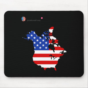 Trump 51 State Of American Canada Usa Flag United  Mouse Mat