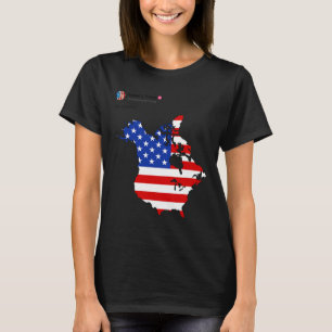 Trump 51 State Of American Canada Usa Flag United T-Shirt