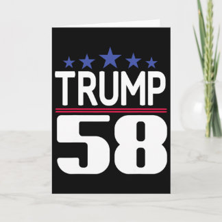 Trump 58 Presidential Shirt, Trump Third President Card