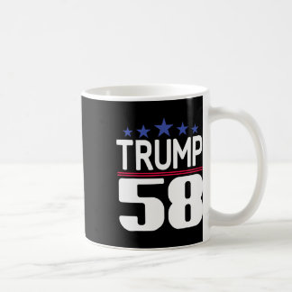 Trump 58 Presidential Shirt, Trump Third President Coffee Mug