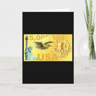 Trump 5 Million Dollar Wealthy Migrant American Go Card
