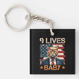 Trump 9 Lives Baby Key Ring