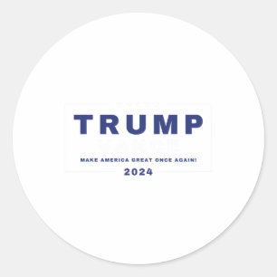 Trump-a-mania Trumpamania Wrestler Tee Trump Vance Classic Round Sticker