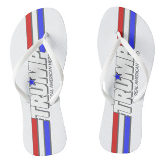 Trump - A Real American Hero flip flops