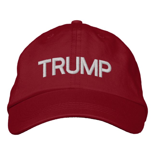 TRUMP Adjustable Red Hat (Front)