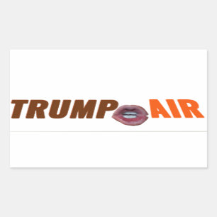 Trump Air Au Naturel Clear Rectangular Sticker
