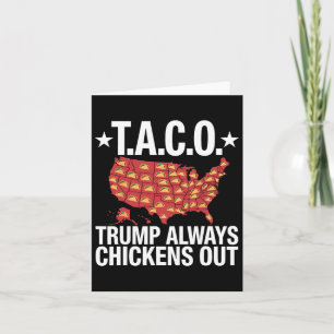 Trump Always Chickens Out Meme  Card