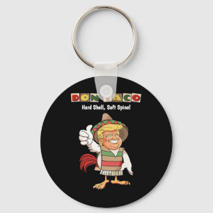 Trump Always Chickens Out Meme Let's Go Taco Key Ring