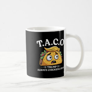 Trump Always Chickens Out Taco Funny Taco Trump Sh Coffee Mug