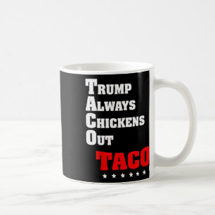 Trump Always Chickens Out Taco Trade Funny Meme 3  Coffee Mug