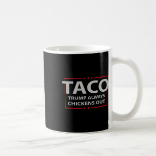 Trump Always Chickens Out Taco Trade Funny Meme 6 Coffee Mug
