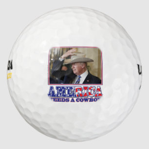 TRUMP-AMERICA-COWBOY GOLF BALLS