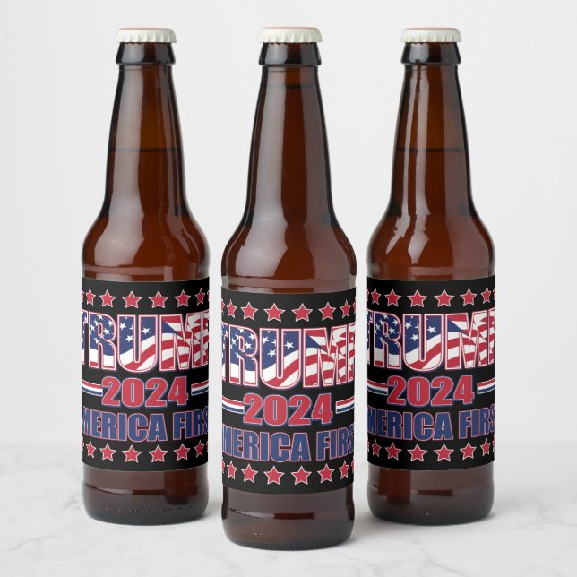 Trump America First Beer Bottle Label (Bottles)