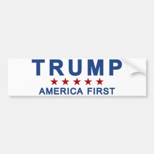 Trump America First Bumper Sticker