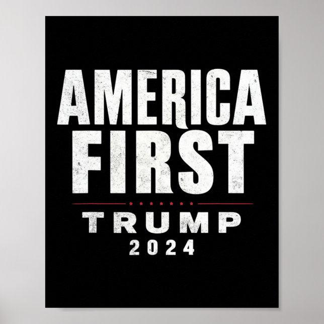 Trump America First The President Succeeds Against Poster (Front)