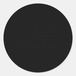 Trump American Flag Classic Round Sticker