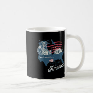 Trump America's Gulf Mexico Funny Trump Usa Flag  Coffee Mug