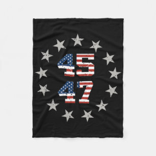 Trump America's Gulf Mexico President Trump 45 47 Fleece Blanket