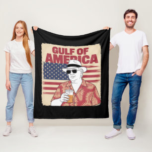 Trump America's Gulf Mexico President Trump  Fleece Blanket