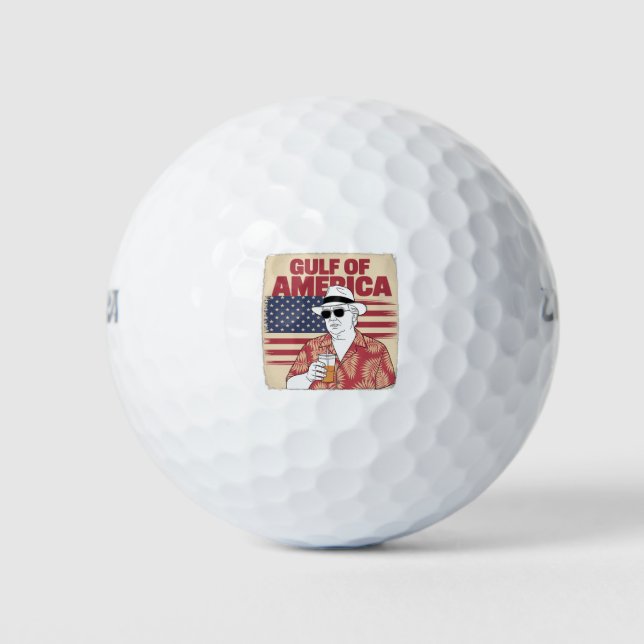 Trump America's Gulf Mexico President Trump  Golf Balls (Front)