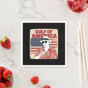 Trump America's Gulf Mexico President Trump Napkin