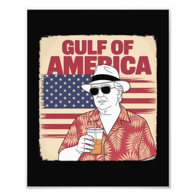 Trump America's Gulf Mexico President Trump  Photo Print (Front)