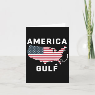 Trump America's Gulf Mexico Retro Us Map Card