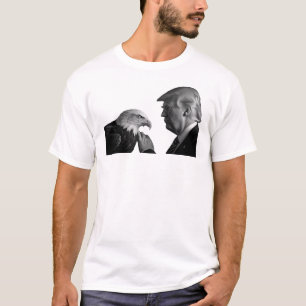 Trump and Bald Eagle America USA T-Shirt